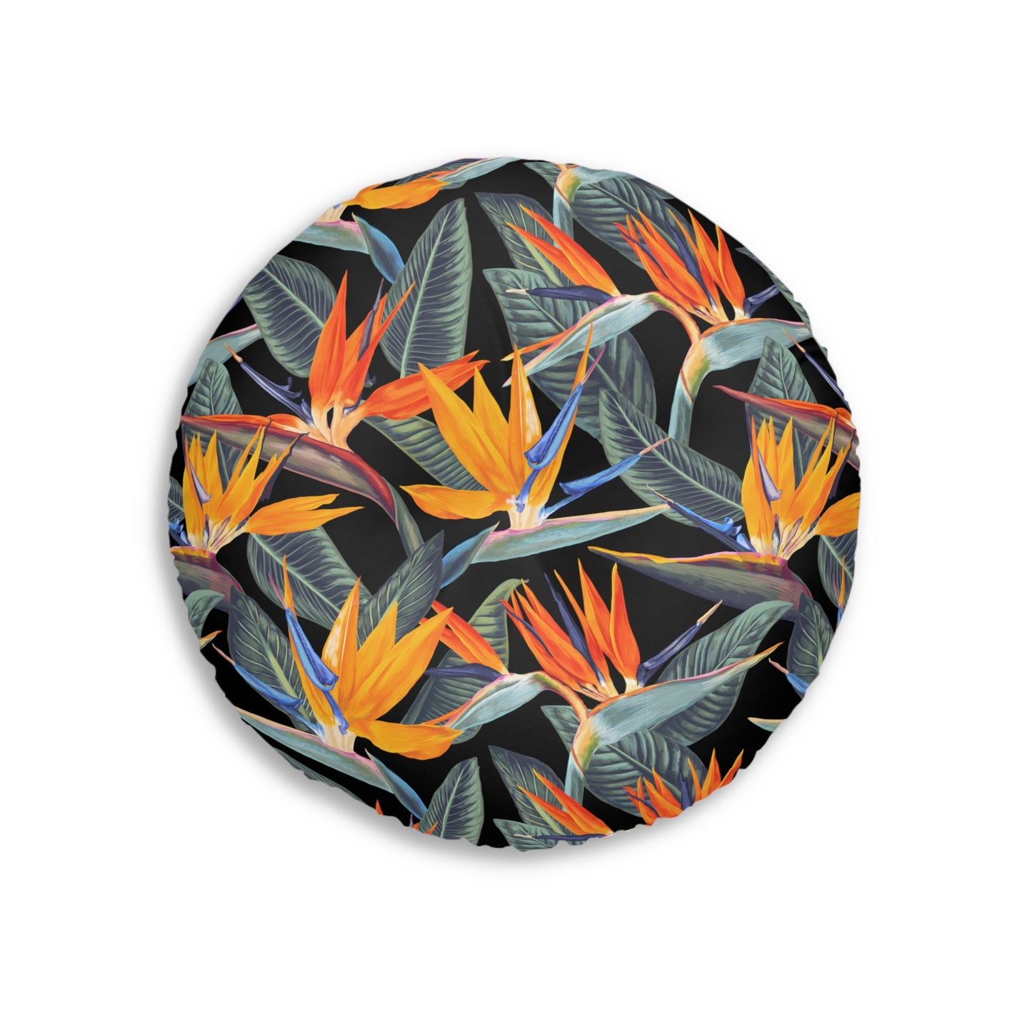 Strelitzia Tufted Floor Pillow, Round