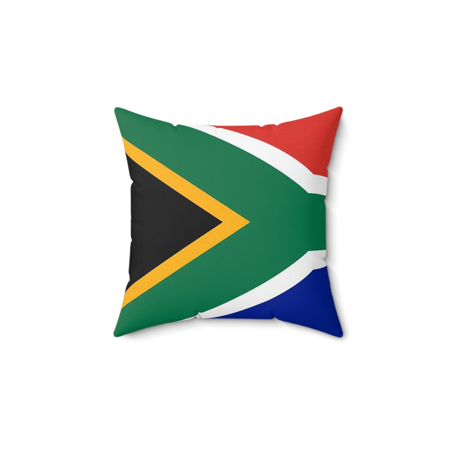 South African Flag Spun Polyester Square Pillow