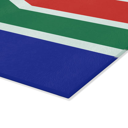 South African flag Glass Cutting Board