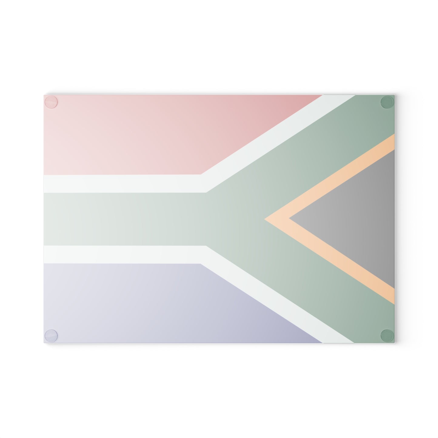 South African flag Glass Cutting Board