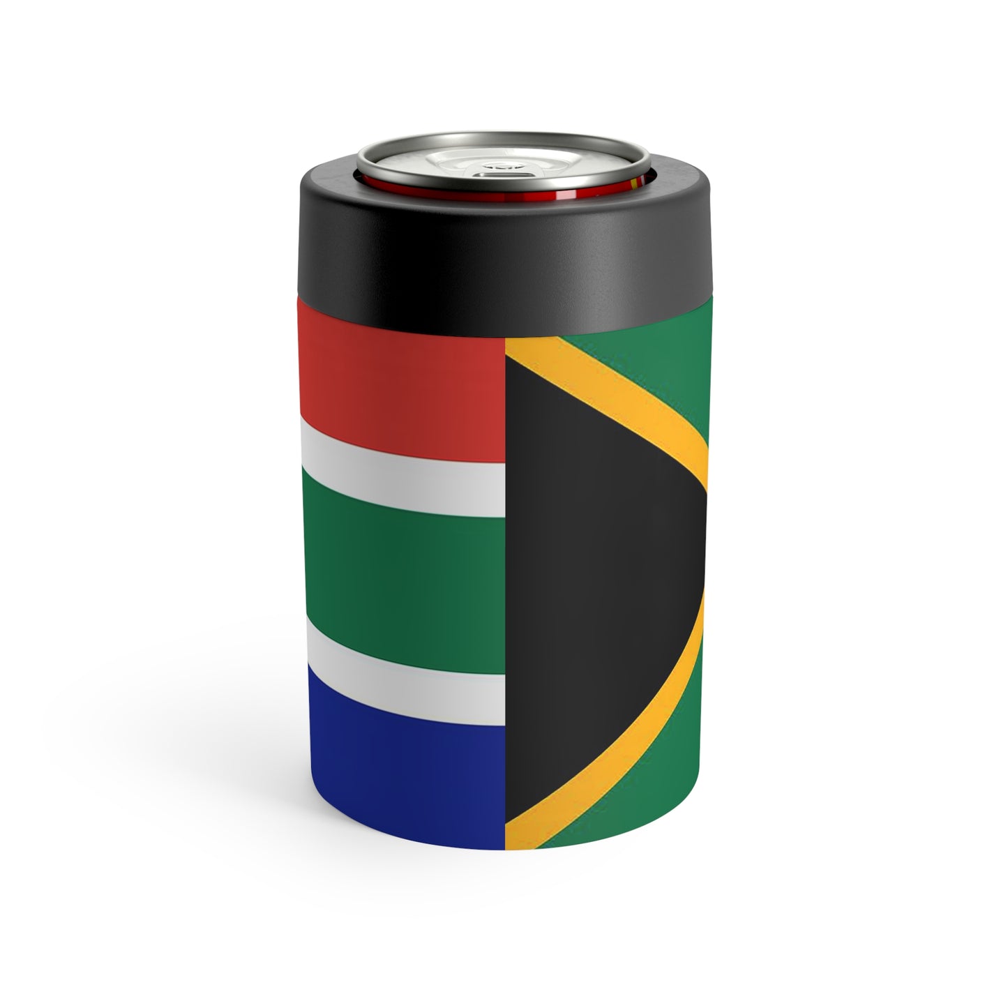 South African flag Stainless Steel Koozie / Can Holder