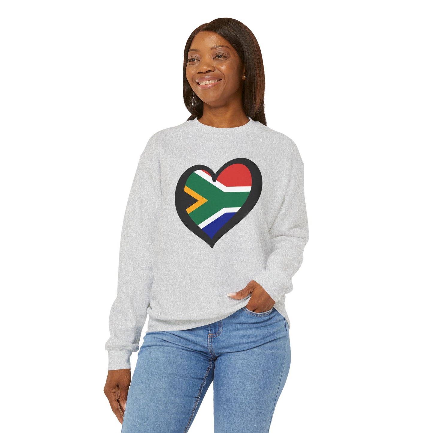 South African Heart Sweatshirt: Unisex, Heavy blend