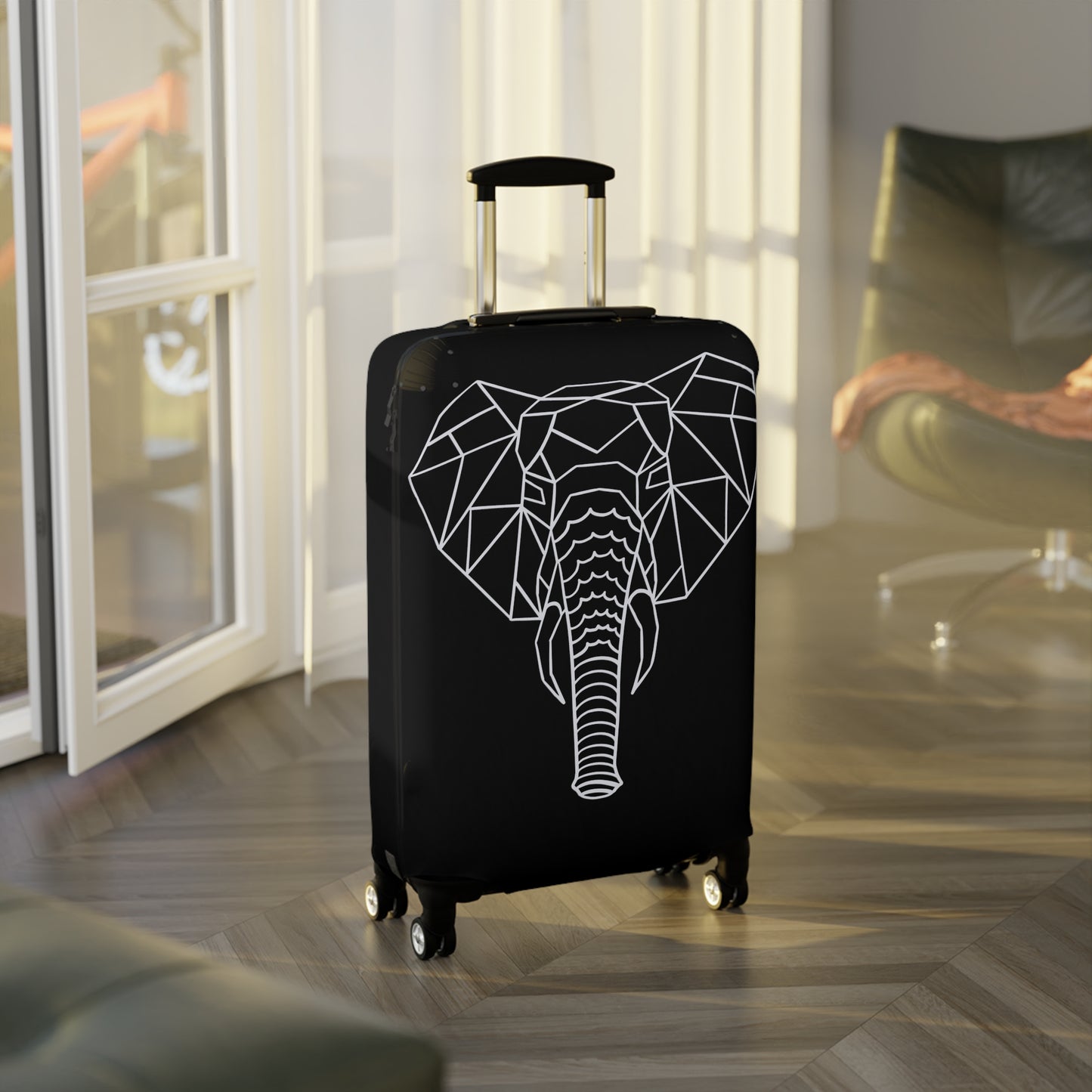 Elephant Origami Luggage Cover