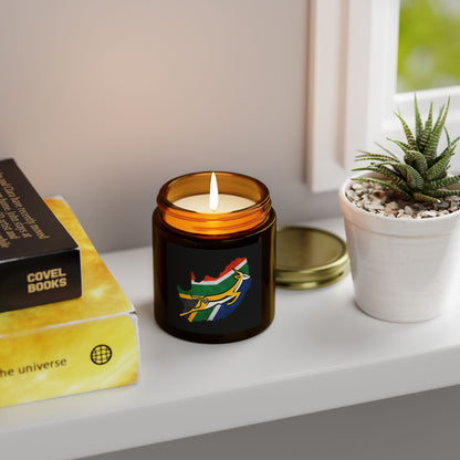 South African Bok Fan Scented Coconut Apricot Candles (4oz, 9oz)