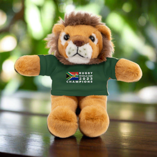 2023 Rugby Champions Stuffed Lion with Green Tee