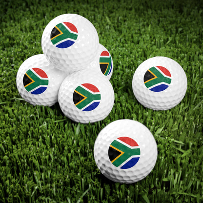 South African Flag Golf Balls, 6pcs