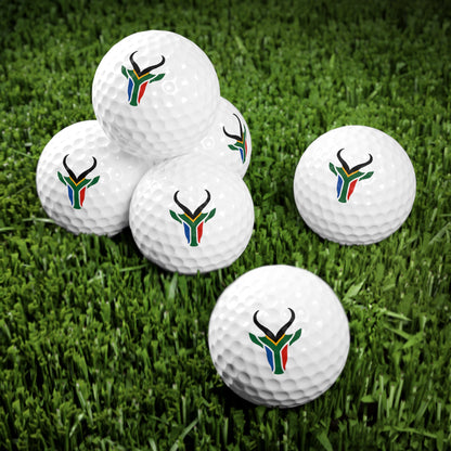 South African Springbok Golf Balls, 6pcs