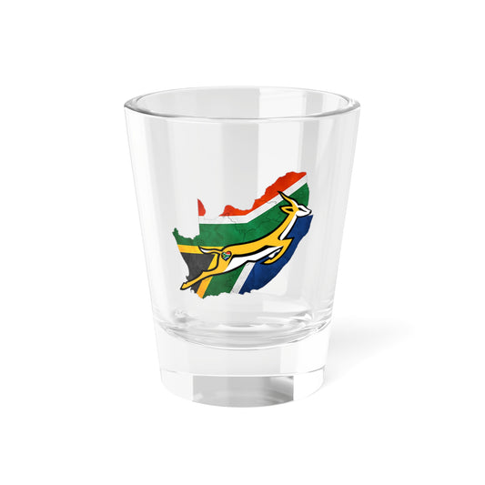 South Africa Boks Rugby Fan Shot Glass, 1.5oz