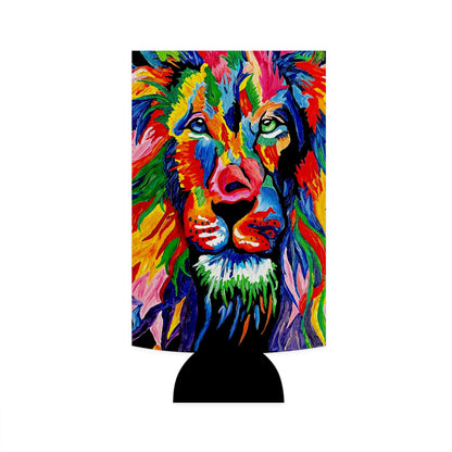 Rainbow Lion Slim Can Cooler