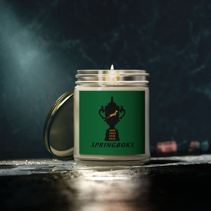 4 Trophies Bokke Scented Candles, Coconut Apricot Wax (4oz, 9oz)