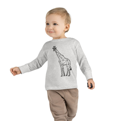 Giraffe Origami Toddler Long Sleeve Tee