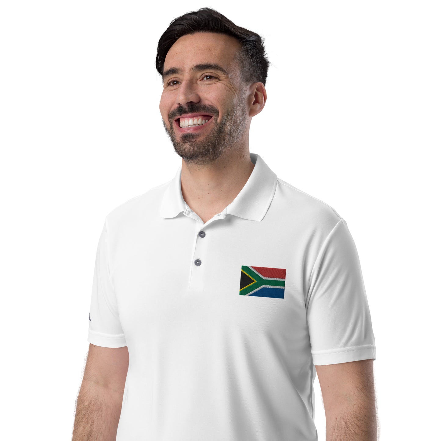 South African Flag adidas performance polo shirt