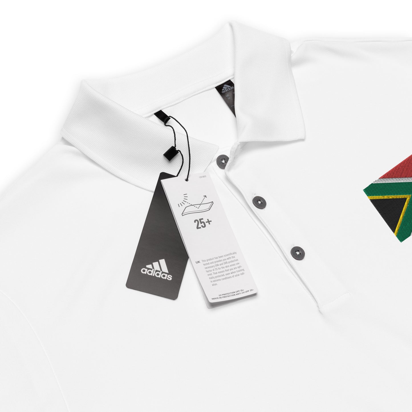 South African Flag adidas performance polo shirt