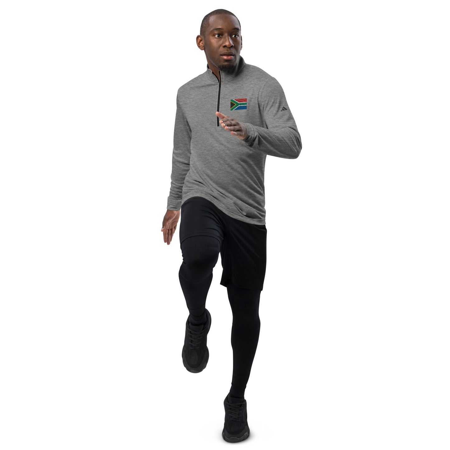 South African Flag Adidas Quarter zip pullover