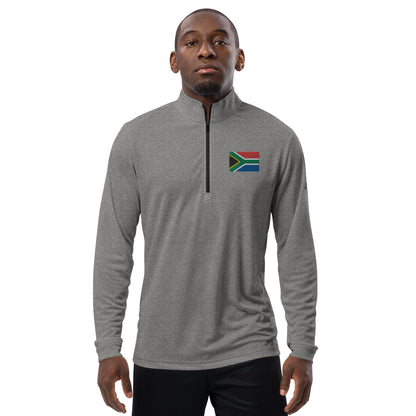 South African Flag Adidas Quarter zip pullover