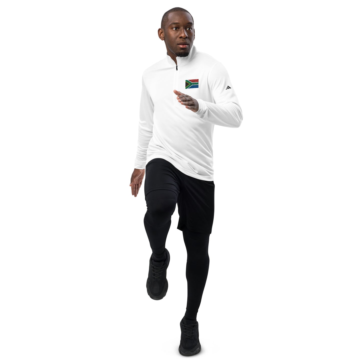 South African Flag Adidas Quarter zip pullover