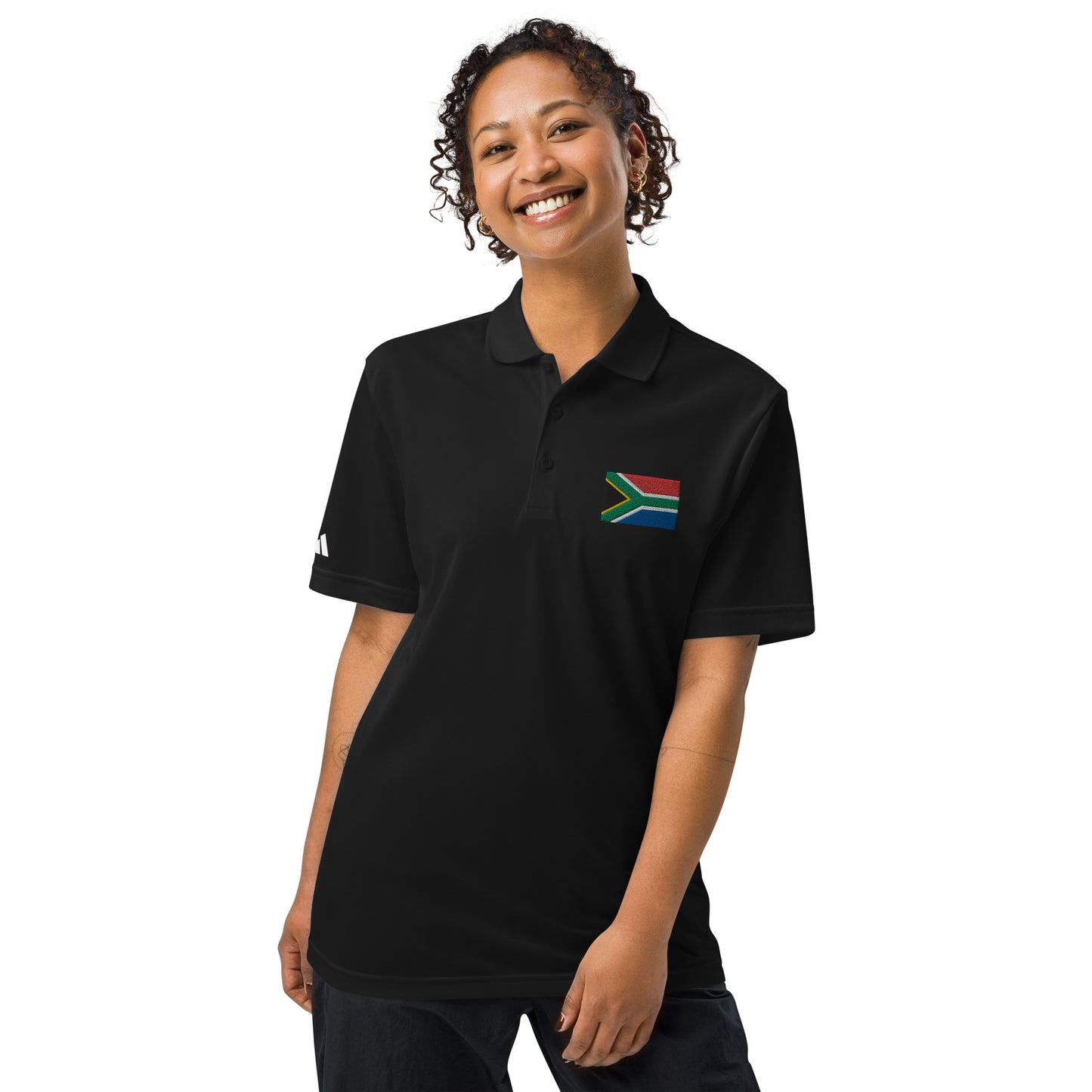 South African Flag adidas sport polo