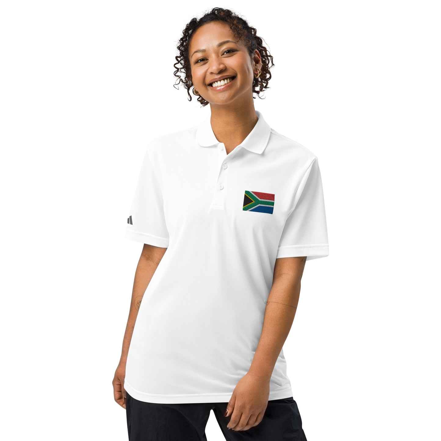 South African Flag adidas sport polo