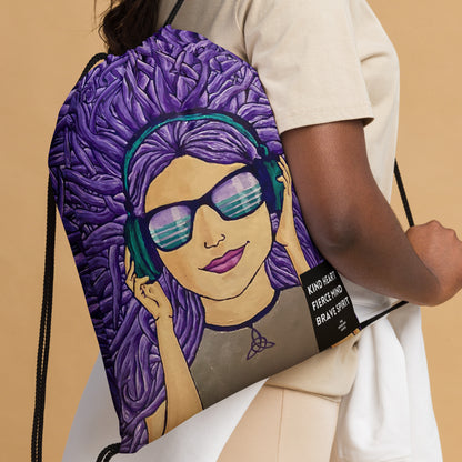 Vibin' Girl Drawstring bag