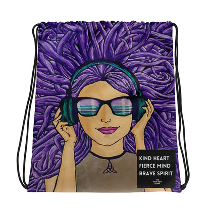 Vibin' Girl Drawstring bag