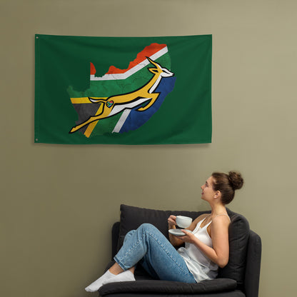 South African Springbok Custom Flag