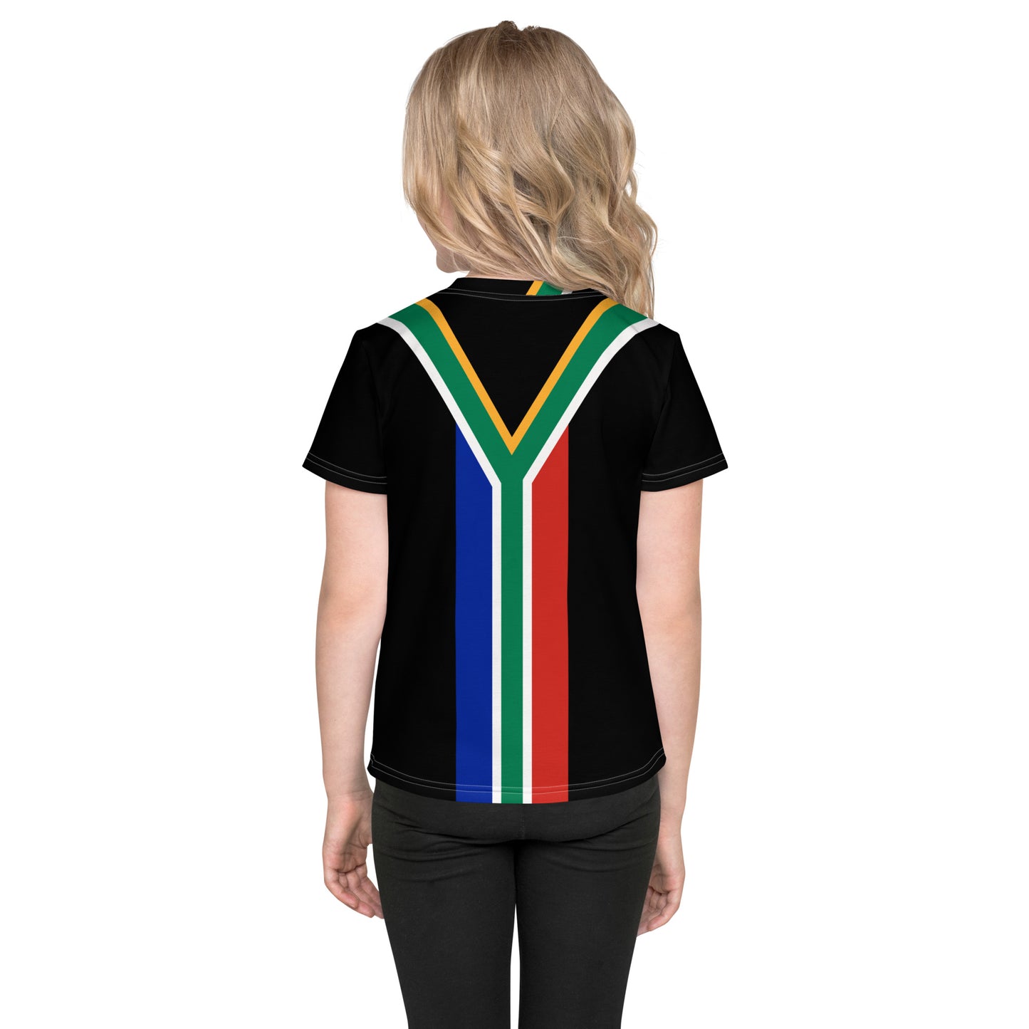 South African Flag Kids crew neck t-shirt