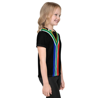 South African Flag Kids crew neck t-shirt