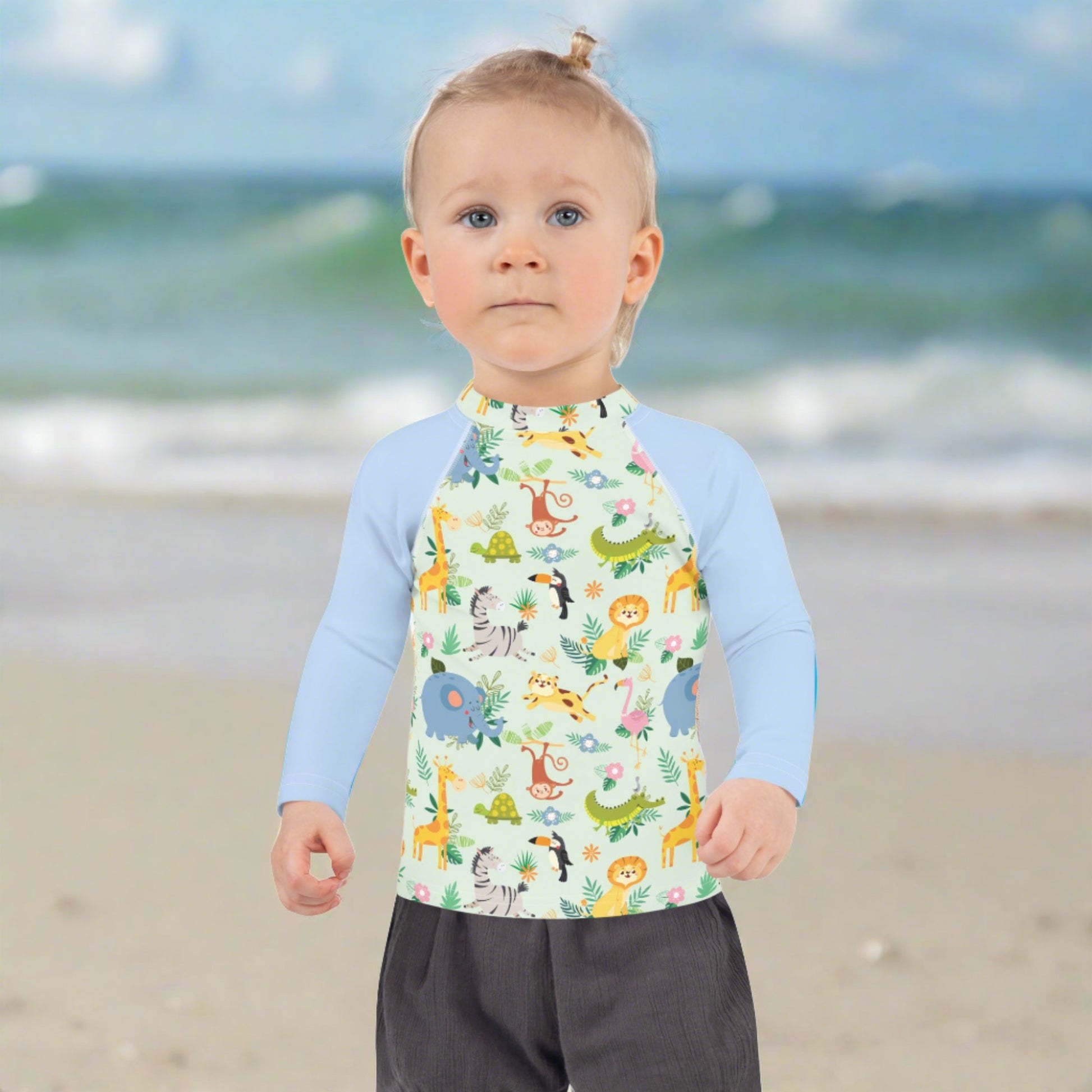 kids sun swim shirt