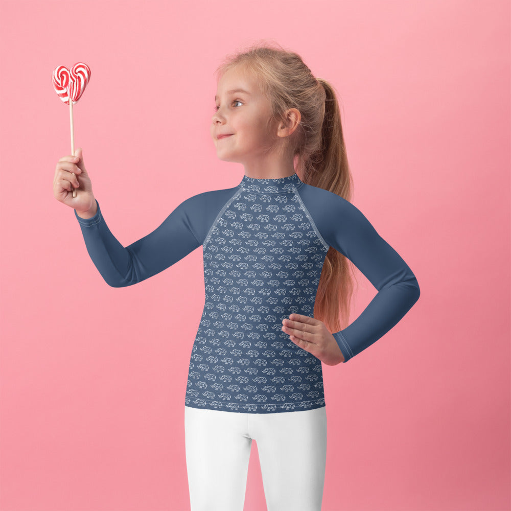 Rhino Origami Kids Rash Guard