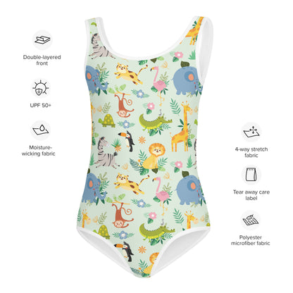 African Animals Kids Swimsuit