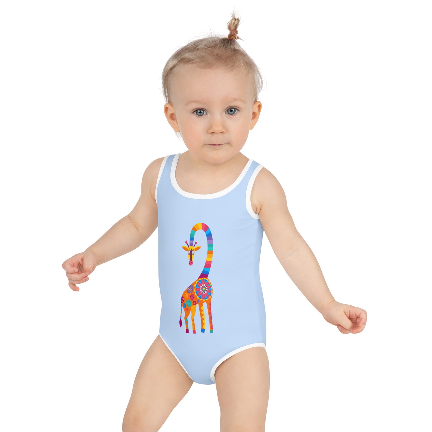 Curious Giraffe  Kids Swimsuit