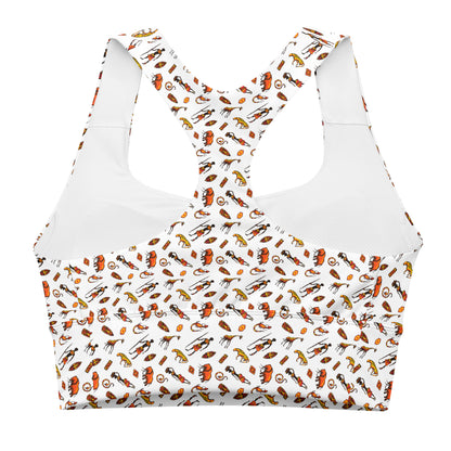 African Bushman & Wildlife Longline sports bra