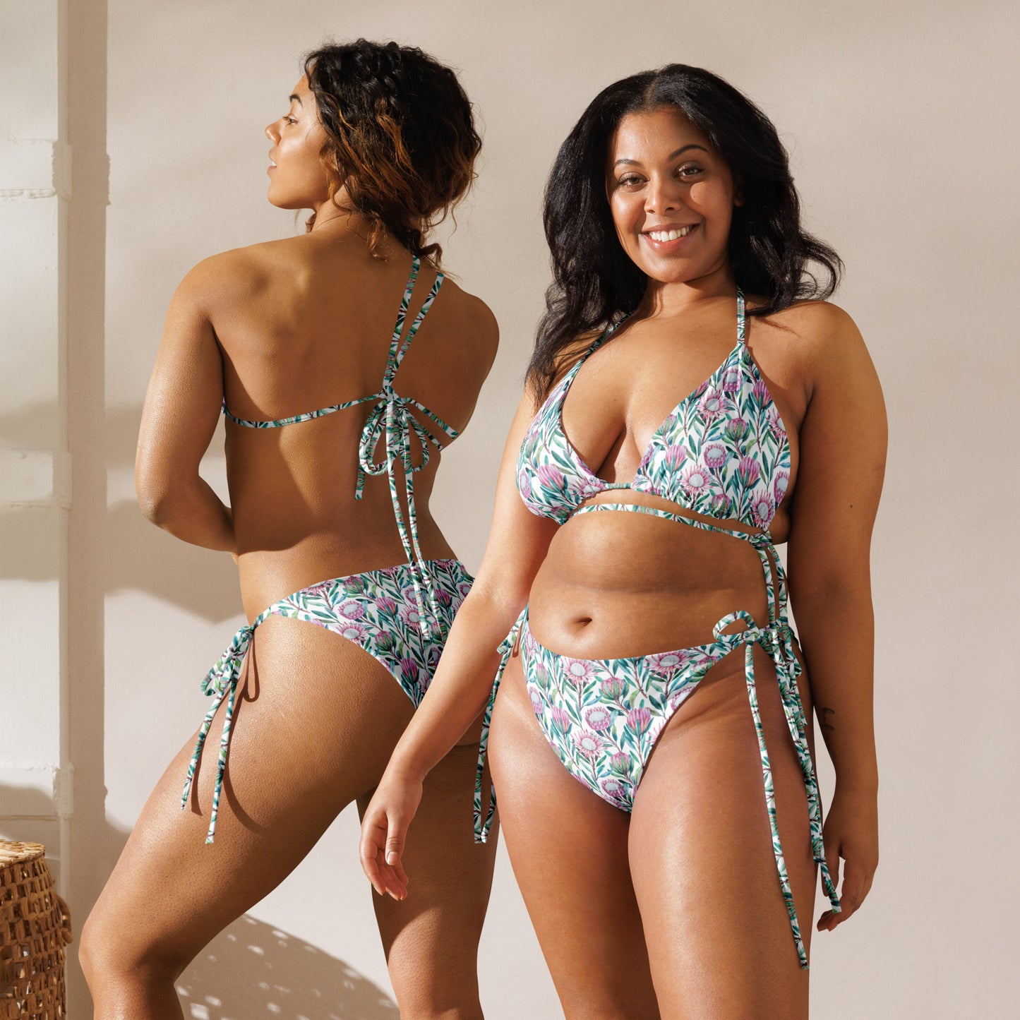 Protea Serene recycled string bikini