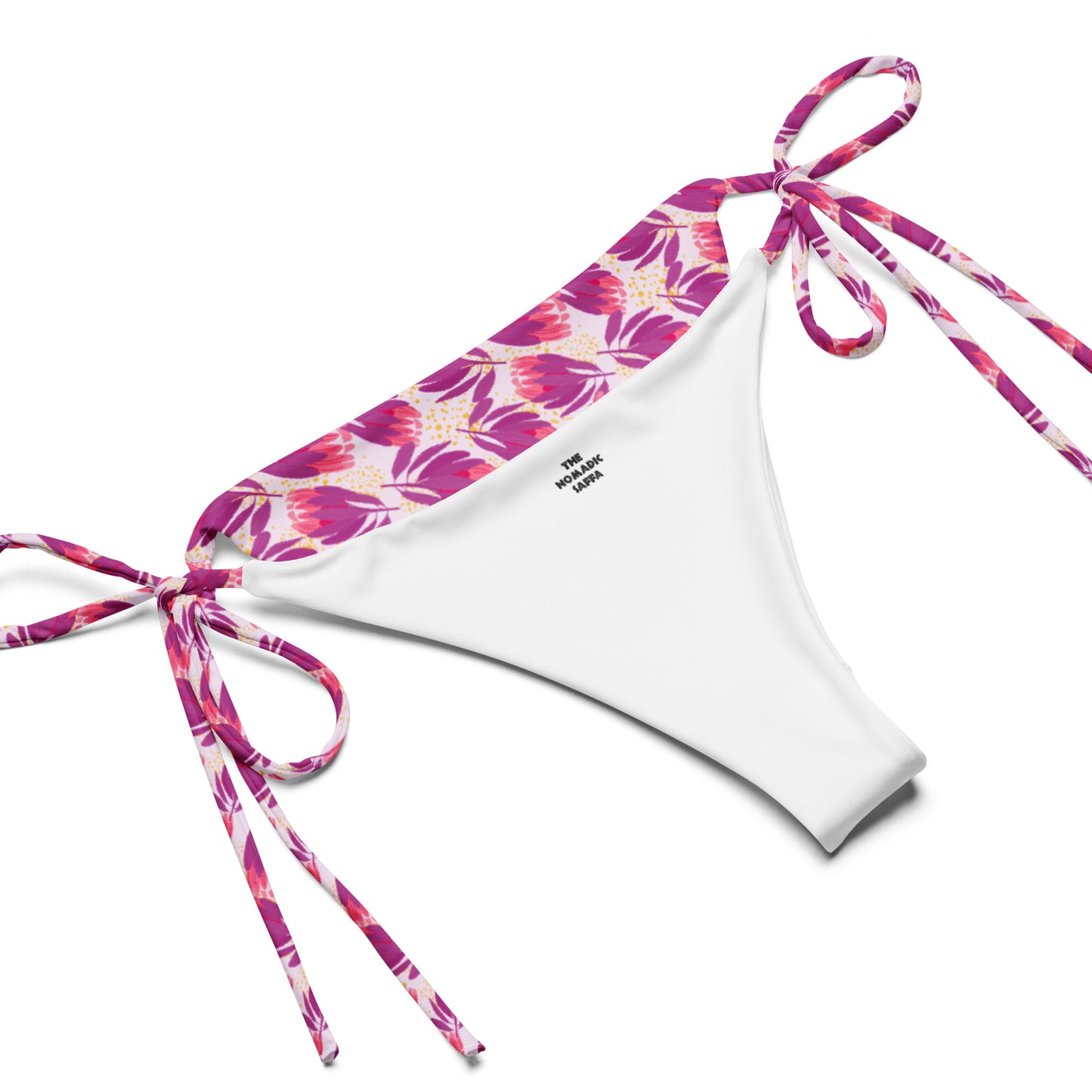 Protea in Pink recycled string bikini