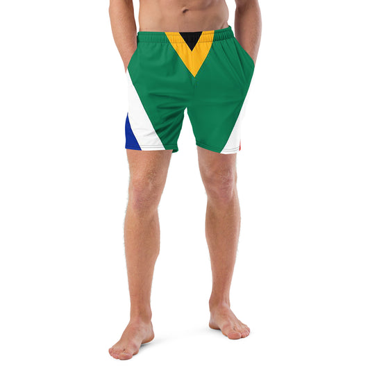 South African flag "Faf" Men's swim trunks