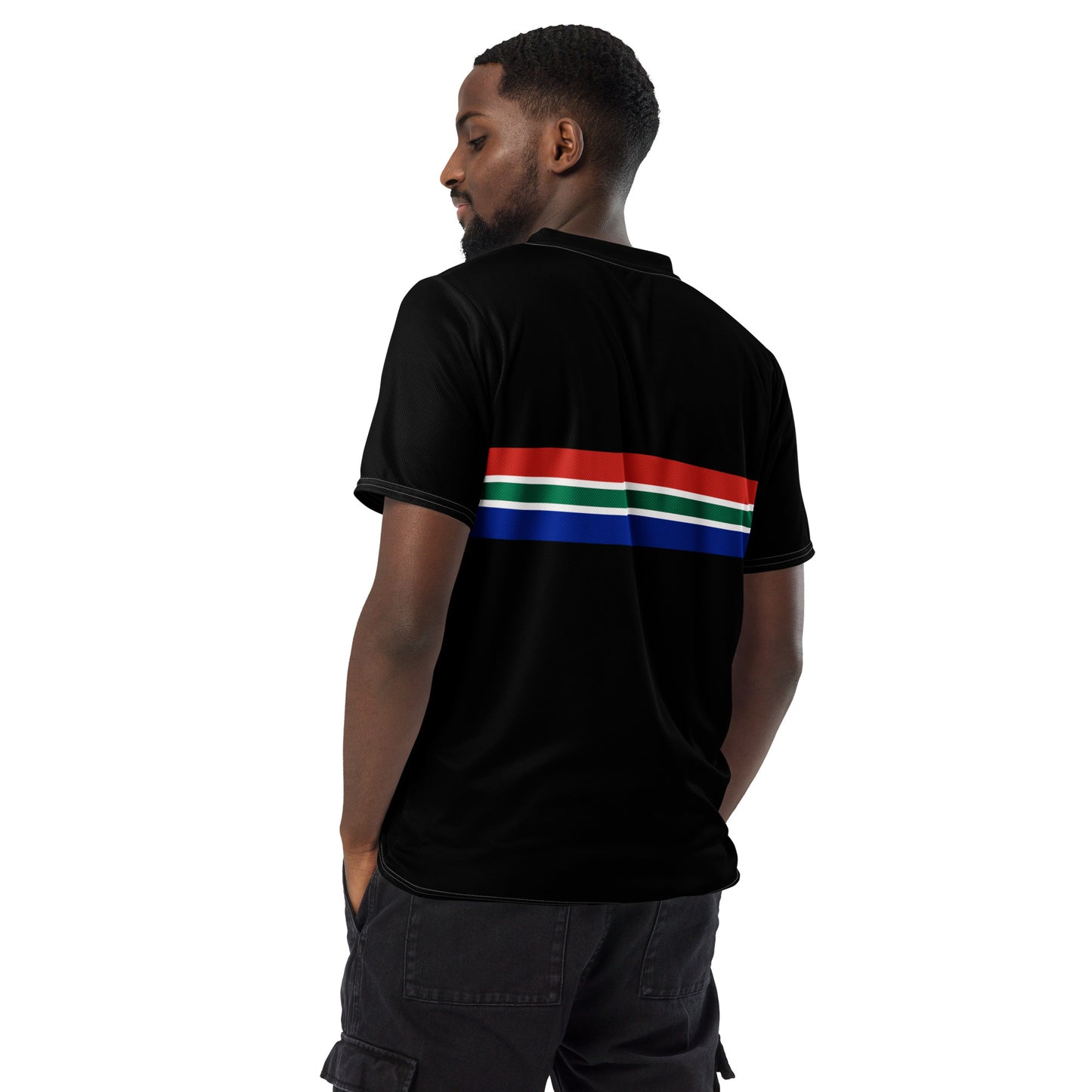 South African Flag Recycled Mens UPF50+ sports jersey