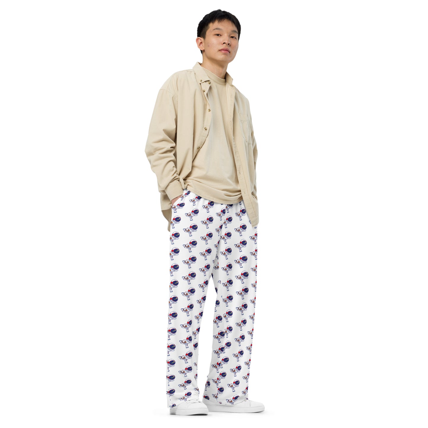 Astro Springbok unisex wide-leg pajama pants