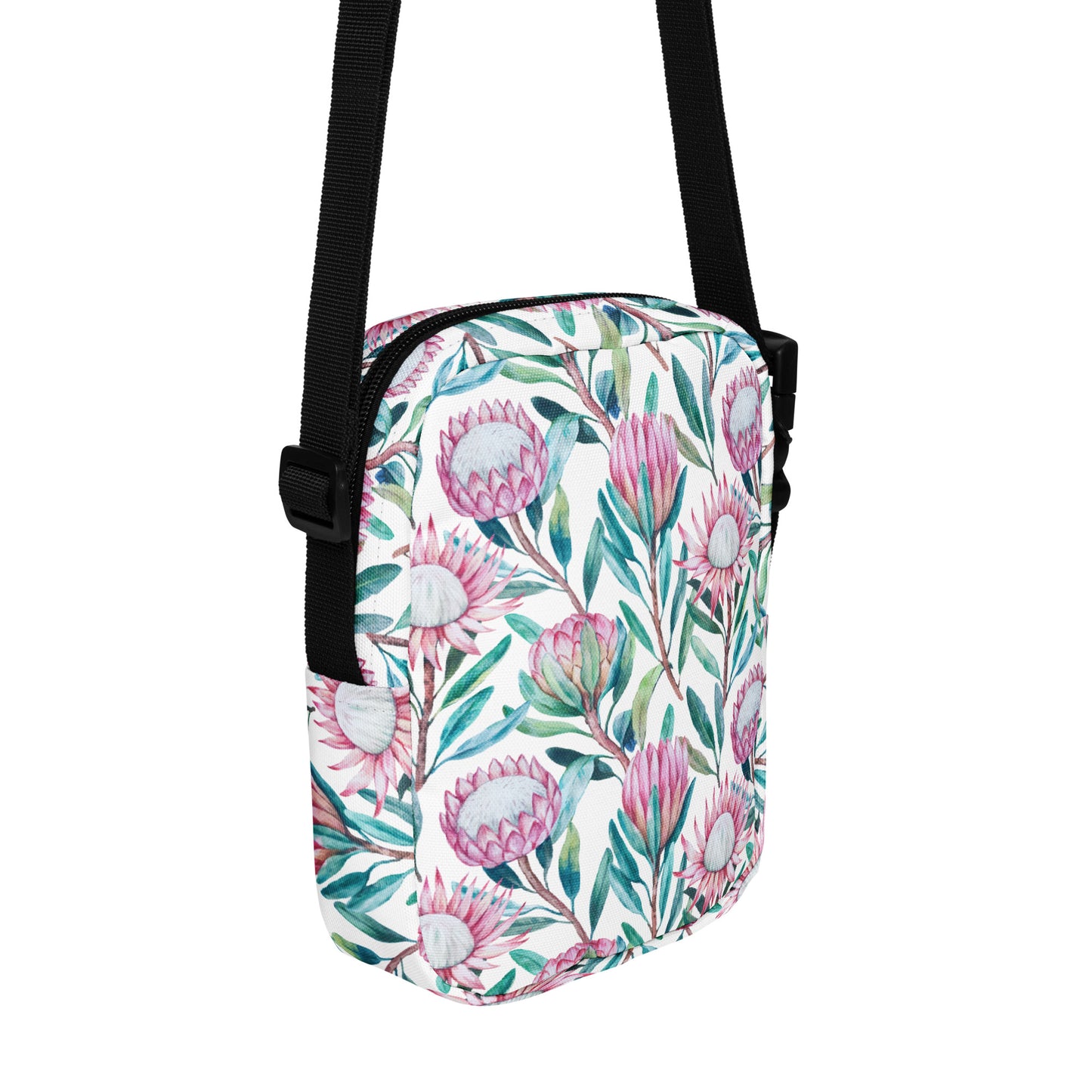 Elegant Protea Utility crossbody bag