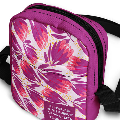 Spunky Protea - Be Fearless - Utility crossbody bag