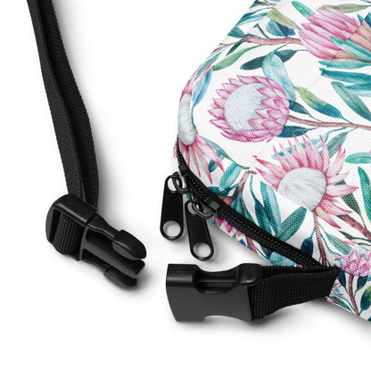 Elegant Protea Utility crossbody bag