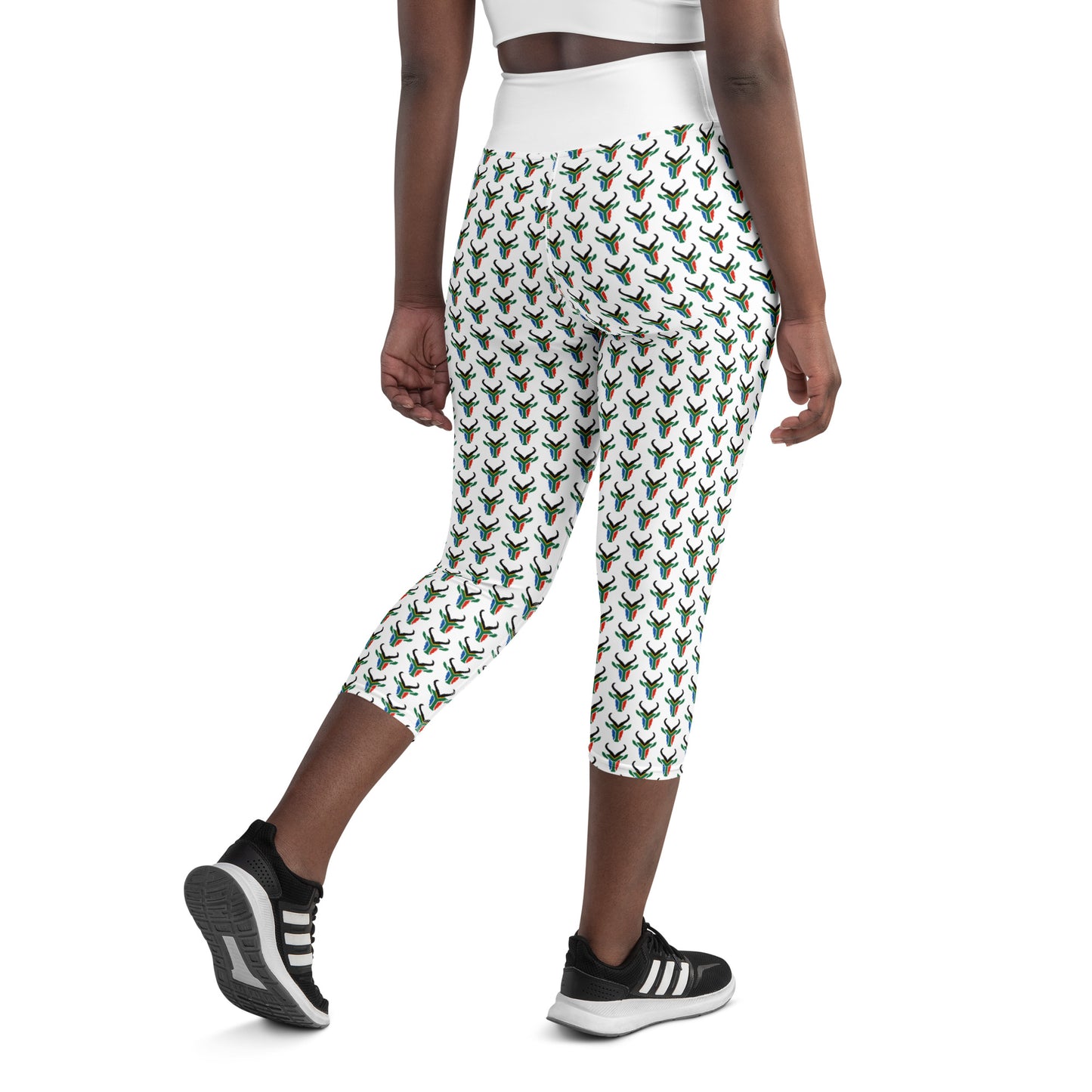 South African Springbok Yoga Capri Leggings