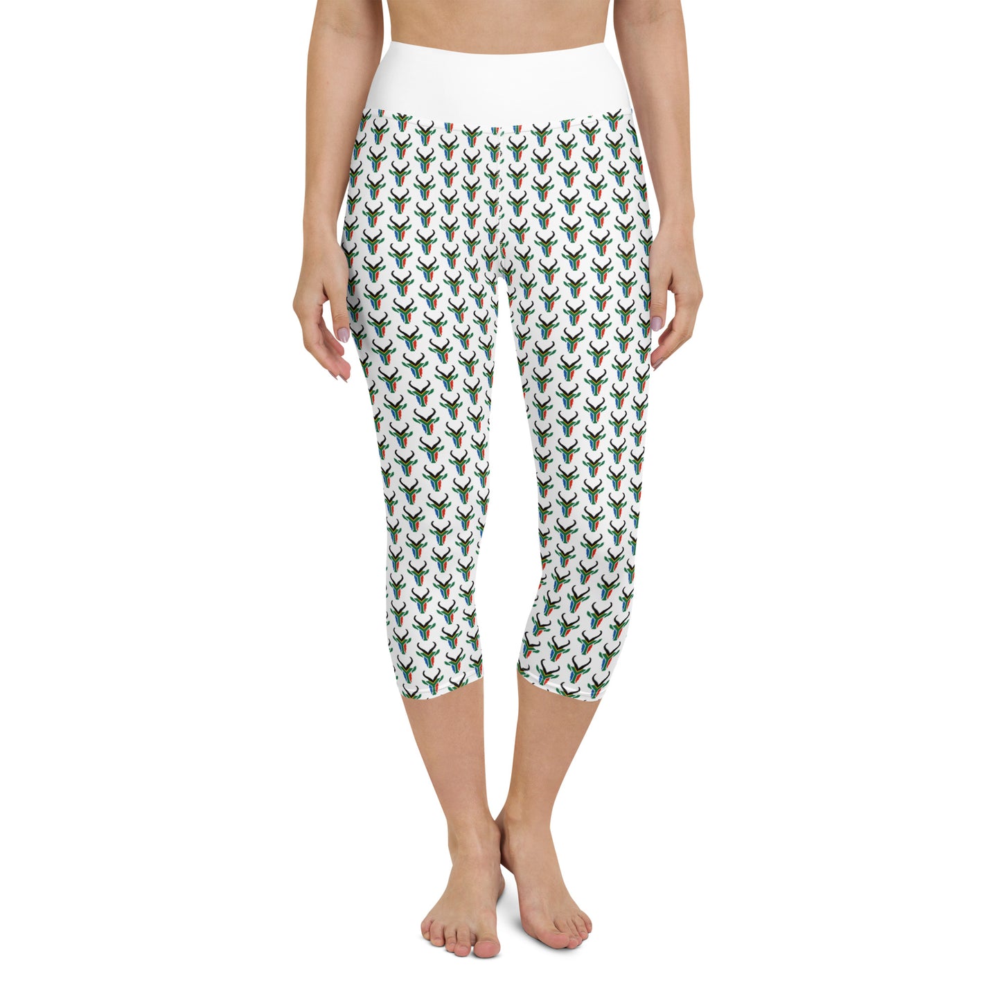 South African Springbok Yoga Capri Leggings