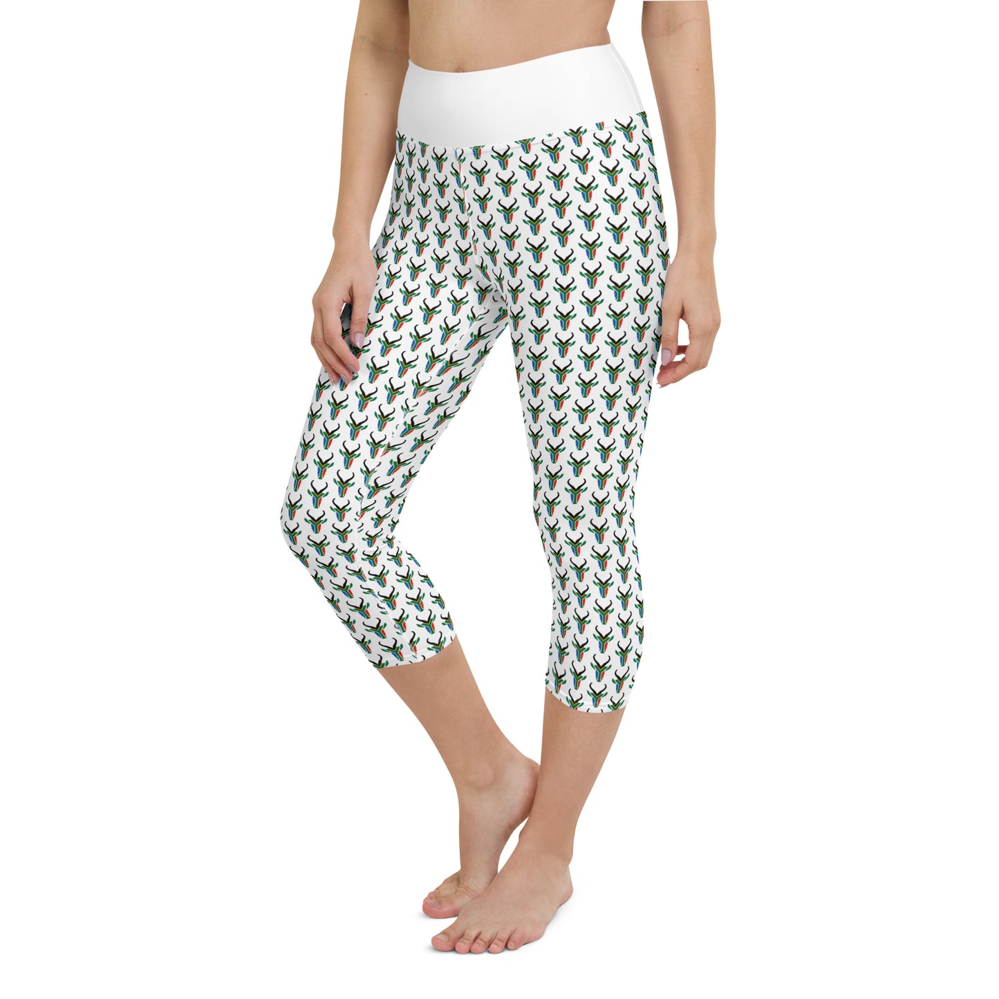 South African Springbok Yoga Capri Leggings