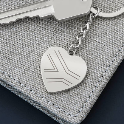 My South African heart belongs to ... Engraved Key chain