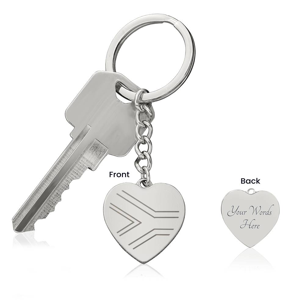 My South African heart belongs to ... Engraved Key chain