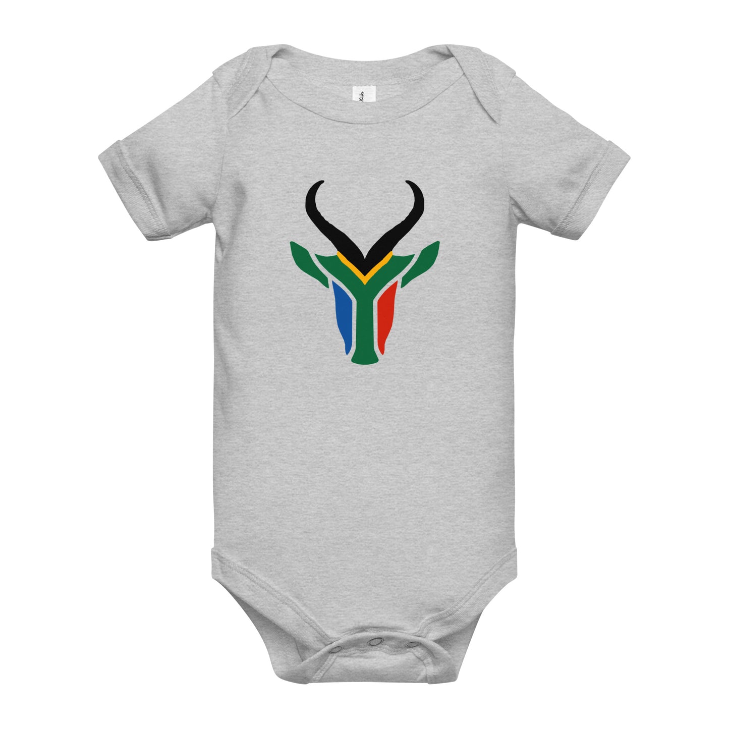 South Africa Colors Springbok Baby short sleeve one piece