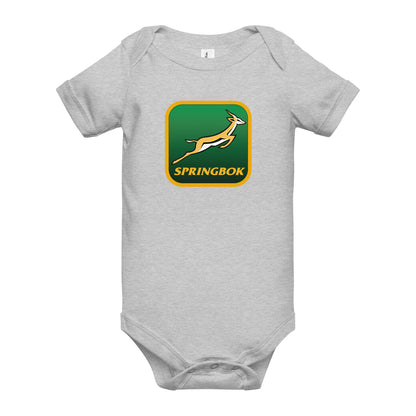 Springbok Fan Badge Custom Baby short sleeve one piece