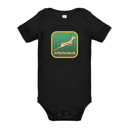 Springbok Fan Badge Custom Baby short sleeve one piece