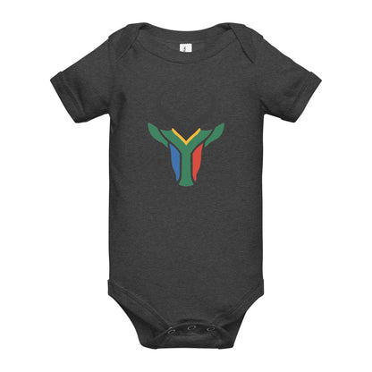 South Africa Colors Springbok Baby short sleeve one piece