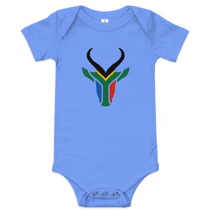 South Africa Colors Springbok Baby short sleeve one piece